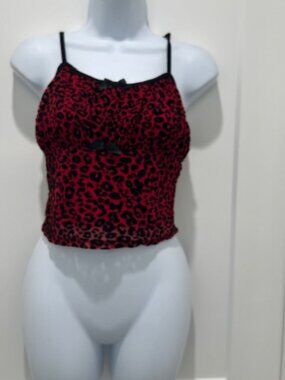 Hot topic Social collision red and black top S/M